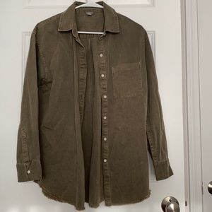 American Eagle Oversized Button-Up
